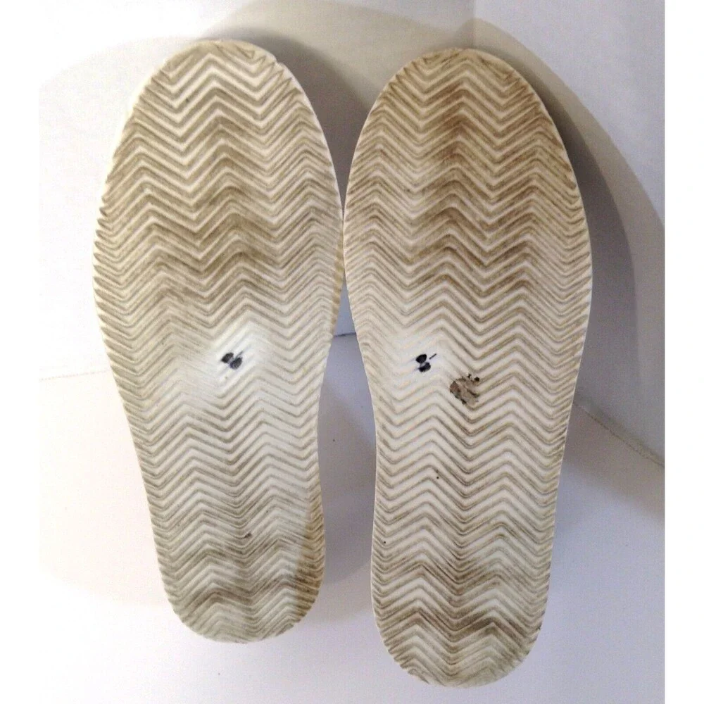 Vince Camuto Sneakers Wn 6.5 Rezelli White Leather Comfort Platform Shoes Preppy